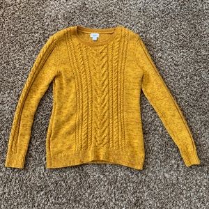 Long Sleeve Mustard Sweater